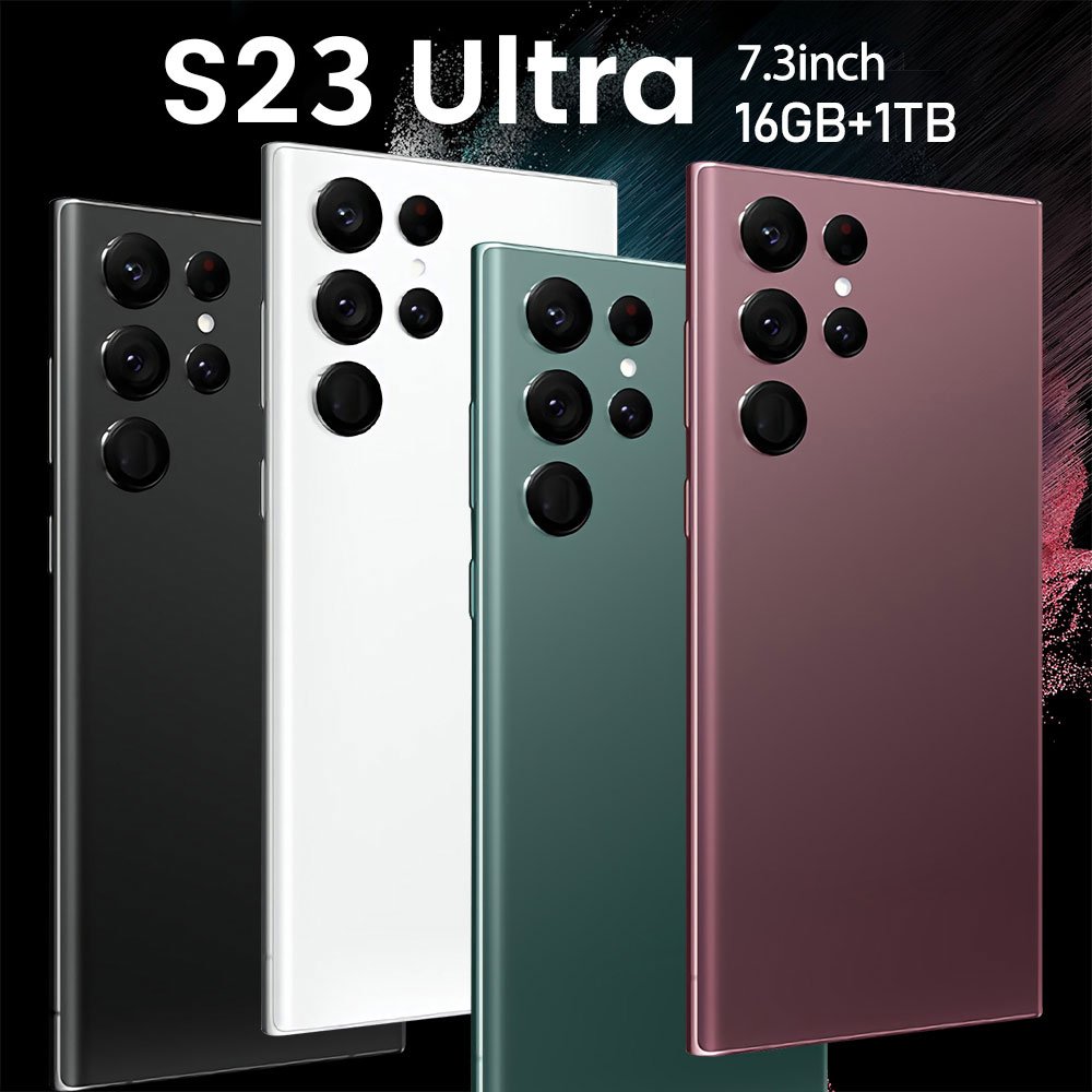 2023 New Original Phone S23 Ultra 16gb+1tb 5g 7.2-inch Mtk6889 48mp 108mp With Built-in Pen Android 12 Smartphone